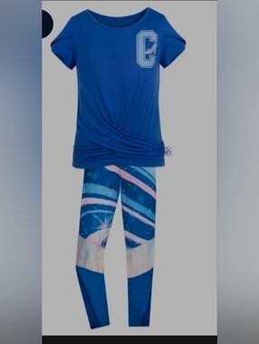 Disney ily 4EVER Top & Legging Set for Kids Inspired by Cinderella size 7/8 NWT